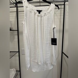Simply Vera Vera Wang Textured White Tunic